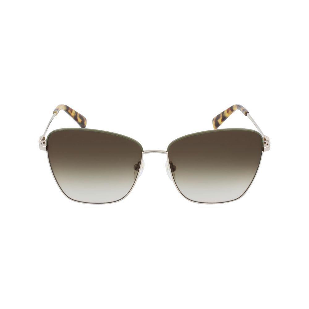 Longchamp Gold Metal Sunglasses Longchamp