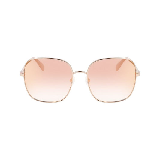 Longchamp Gold Metal Sunglasses Longchamp