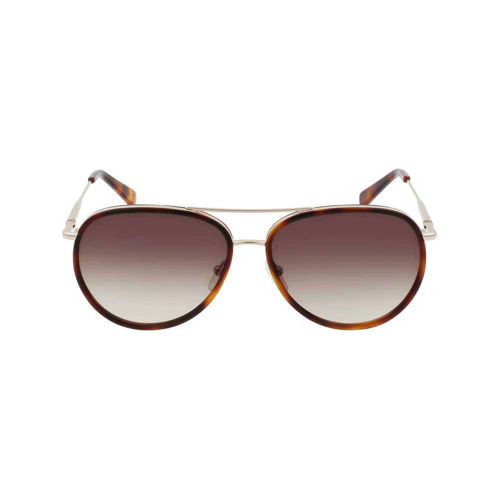 Longchamp Gold Metal Sunglasses Longchamp