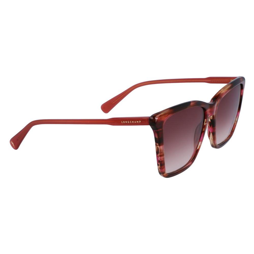 Longchamp Red Acetate Sunglasses Longchamp