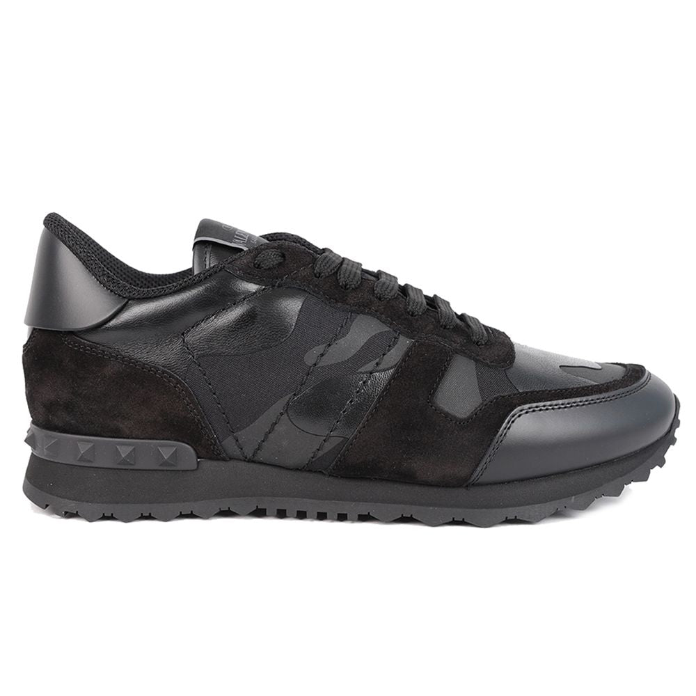 Valentino Black Leather Di Calfskin Sneaker Valentino