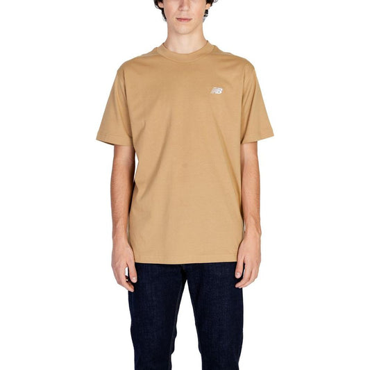 New Balance Beige Cotton T-Shirt New Balance