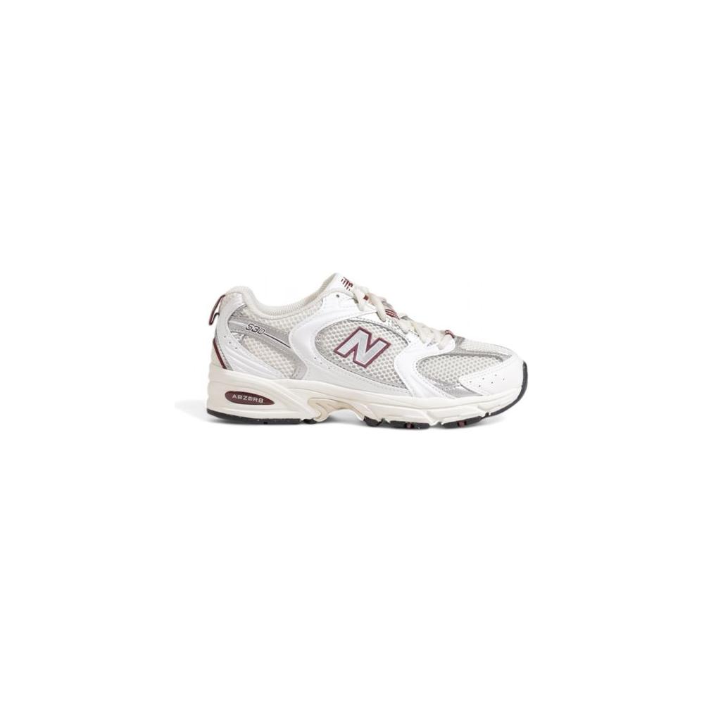 New Balance Cream Synthetic Material Sneaker New Balance