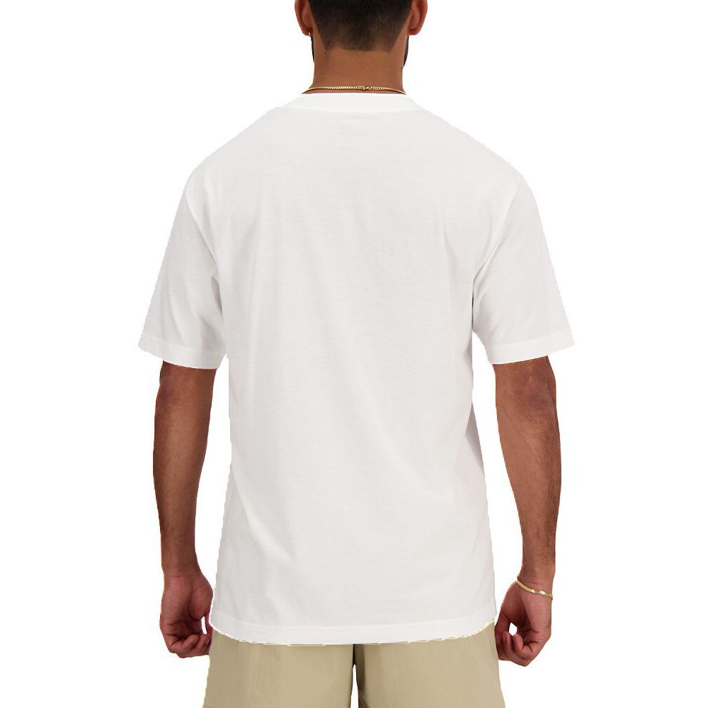 New Balance White Cotton T-Shirt New Balance