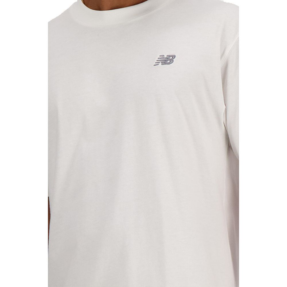 New Balance White Cotton T-Shirt New Balance