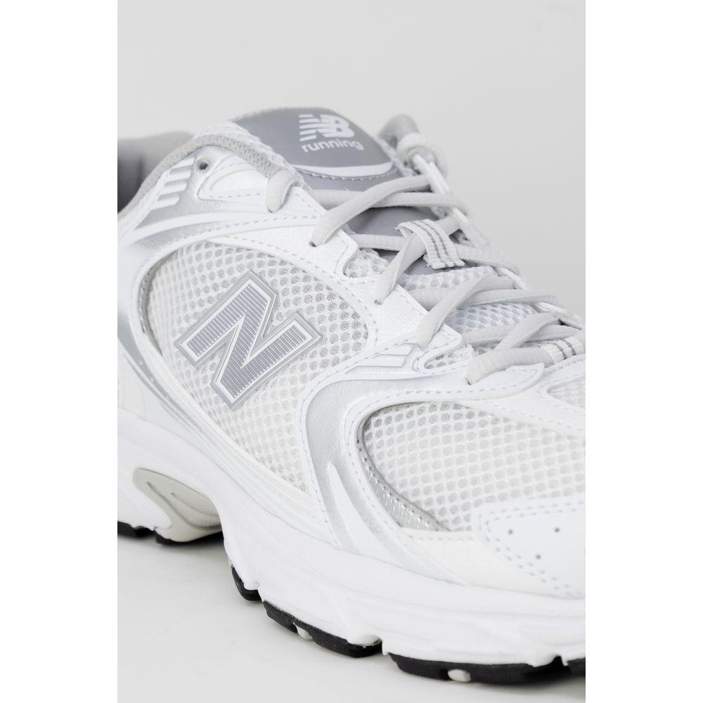 New Balance Gray Synthetic Leather Sneaker New Balance