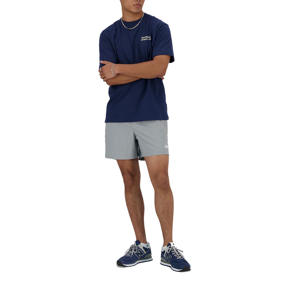 New Balance Blue Cotton T-Shirt New Balance