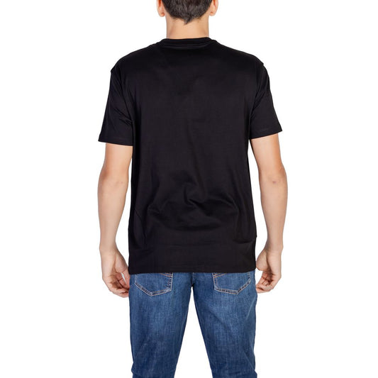 Armani Exchange Black Cotton T-Shirt Armani Exchange