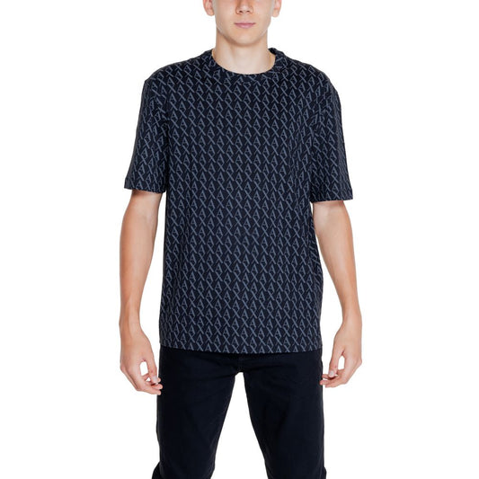 Armani Exchange Black Cotton T-Shirt Armani Exchange