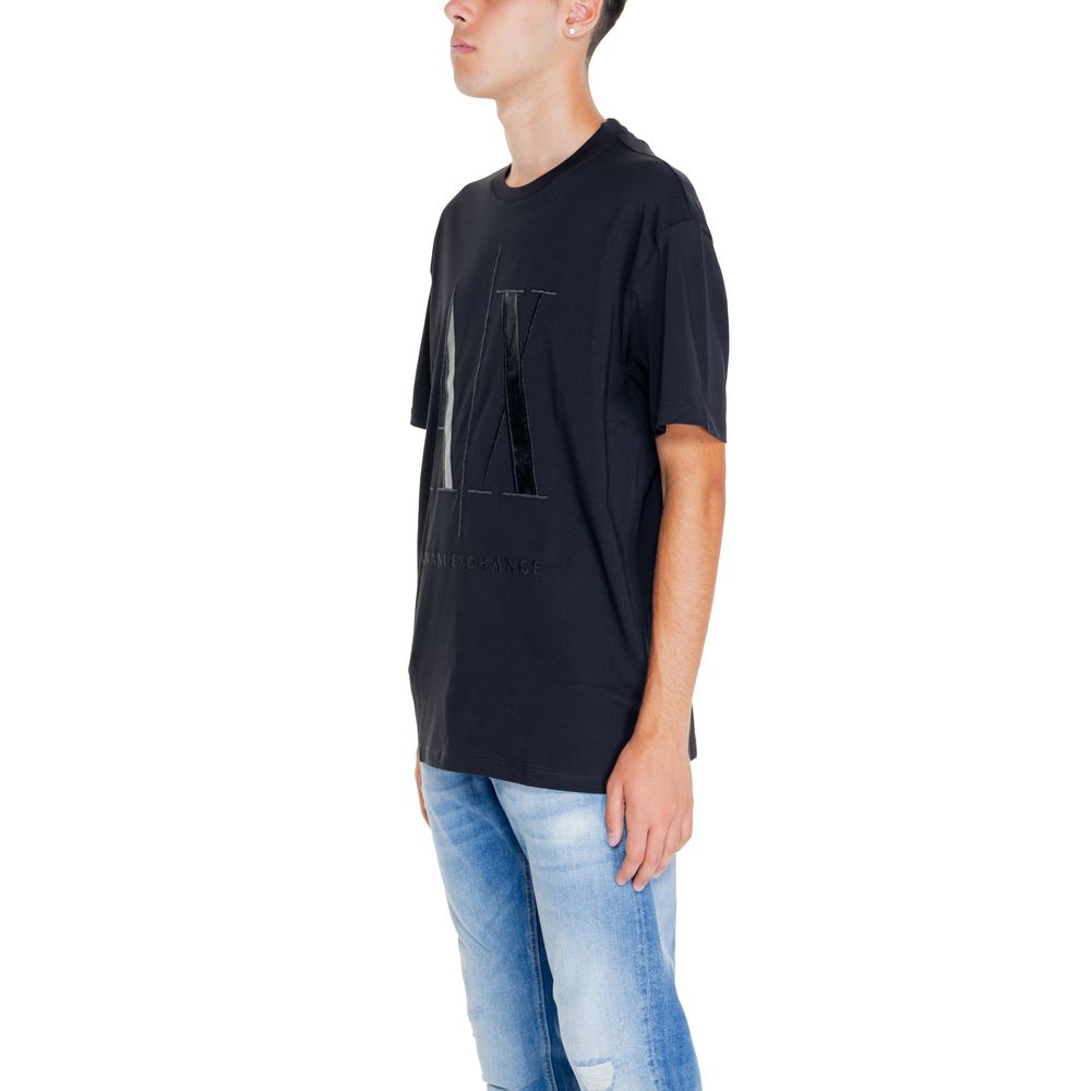 Armani Exchange Black Cotton T-Shirt Armani Exchange