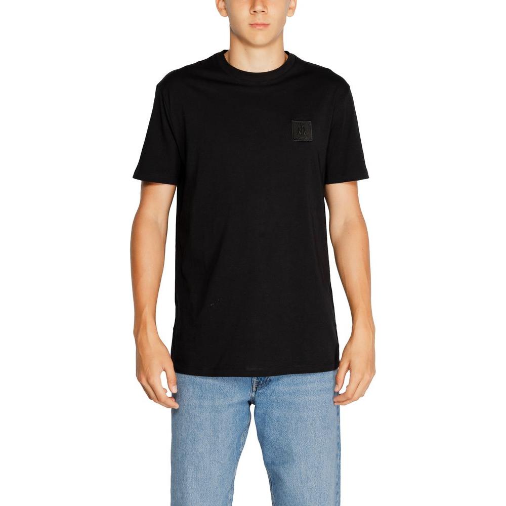 Armani Exchange Black Cotton T-Shirt Armani Exchange