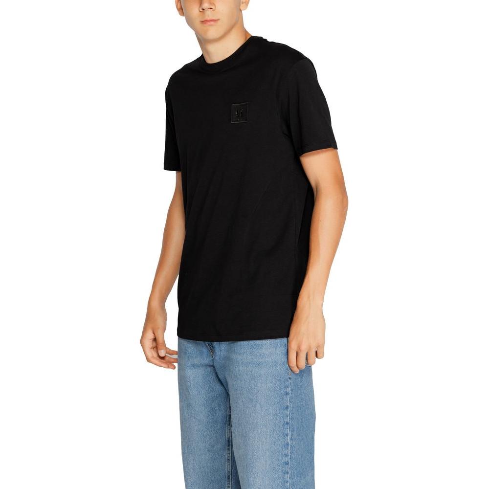 Armani Exchange Black Cotton T-Shirt Armani Exchange