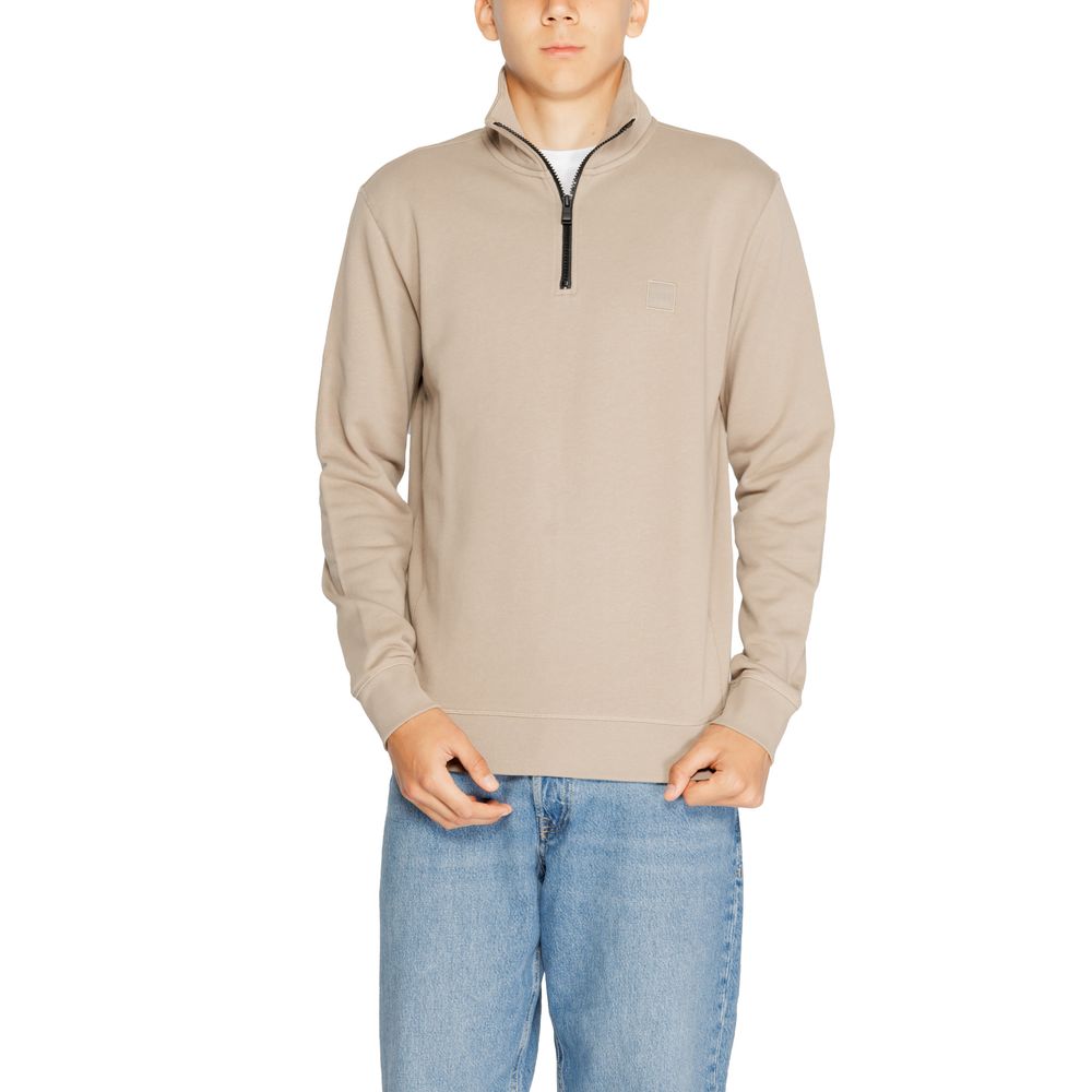 Hugo Boss Brown Cotton Sweater Hugo Boss