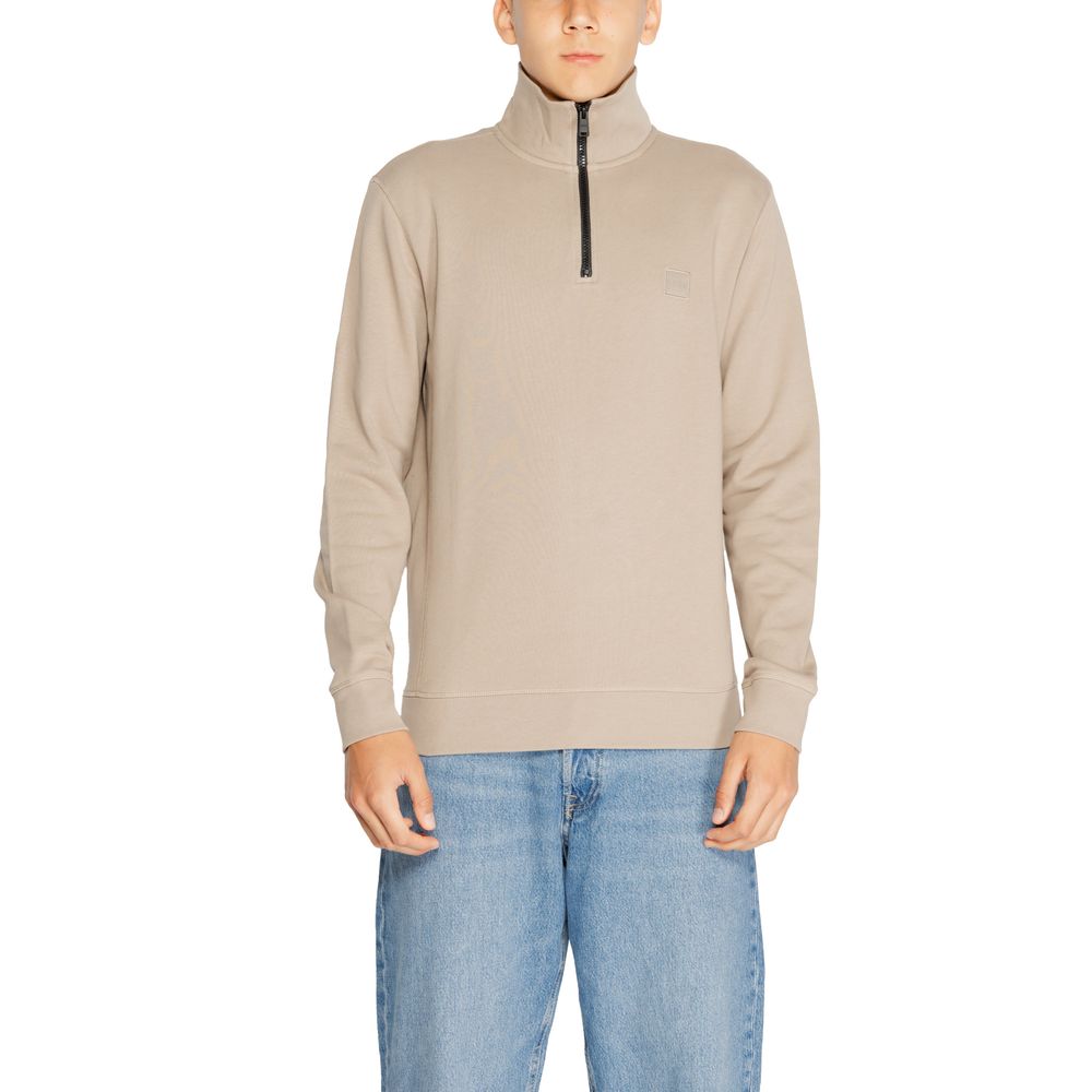 Hugo Boss Brown Cotton Sweater Hugo Boss