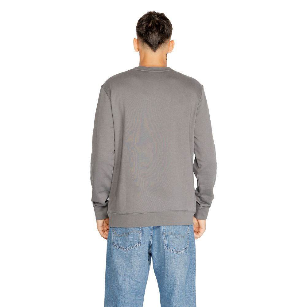 Hugo Boss Gray Cotton Sweater Hugo Boss