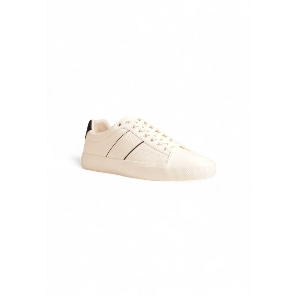 Hugo Boss Cream Leather Sneaker Hugo Boss