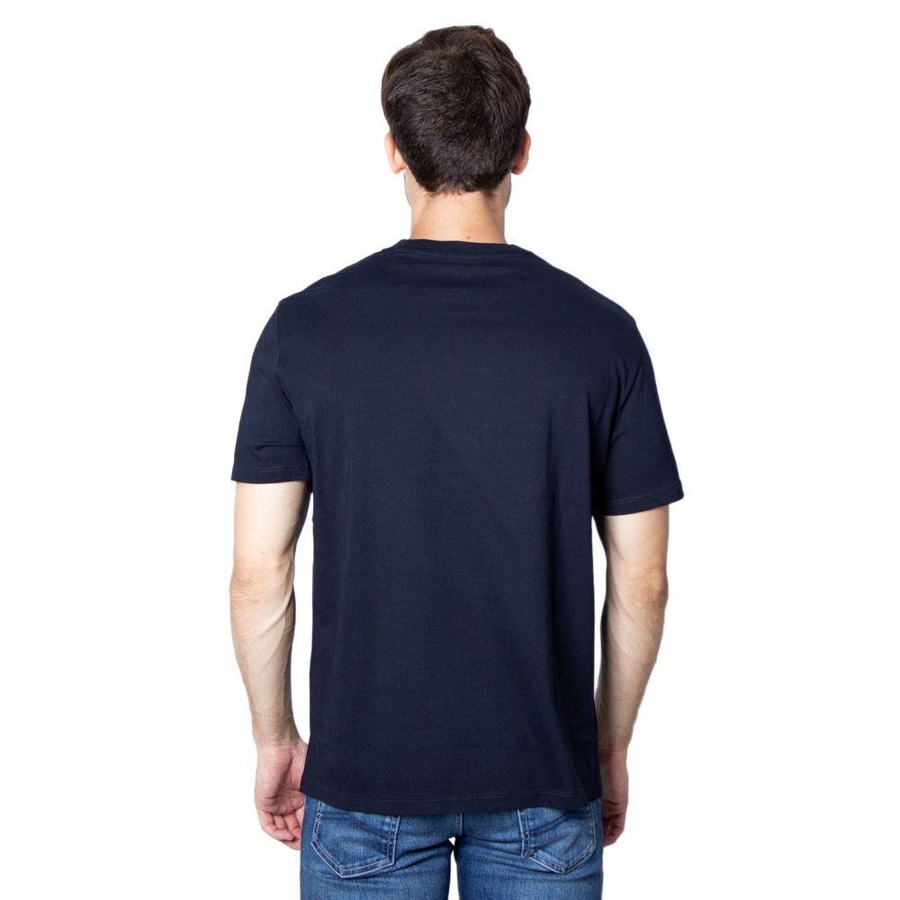 Armani Exchange Blue Cotton T-Shirt Armani Exchange