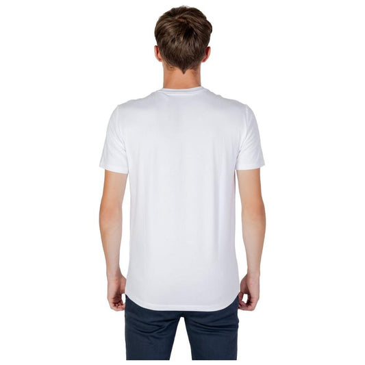 Armani Exchange White Cotton T-Shirt Armani Exchange