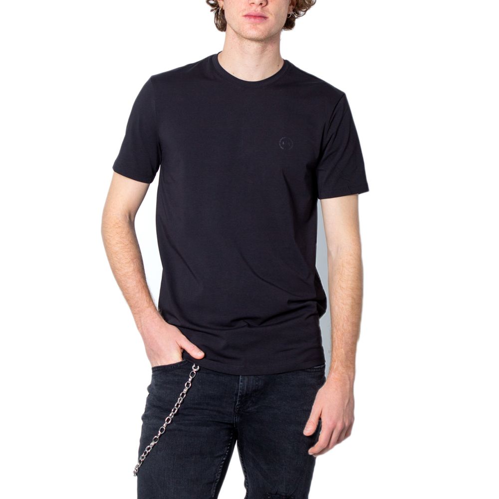 Armani Exchange Black Cotton T-Shirt