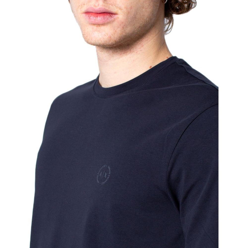 Armani Exchange Blue Cotton T-Shirt