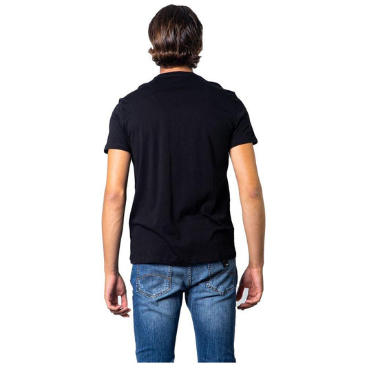 Armani Exchange Black Cotton T-Shirt Armani Exchange