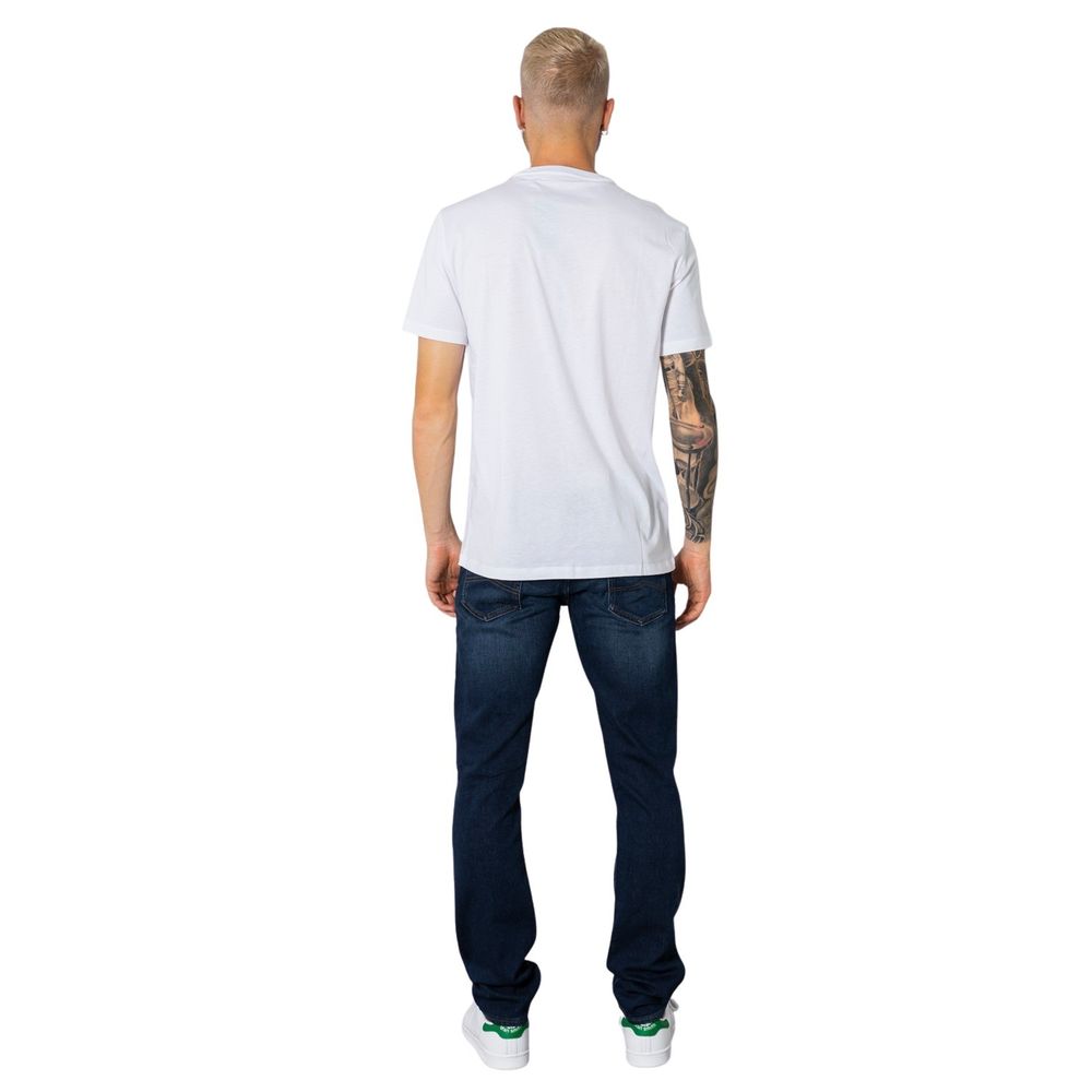 Armani Exchange White Cotton T-Shirt Armani Exchange