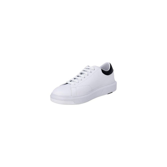 Armani Exchange Black And White Leather Sneaker