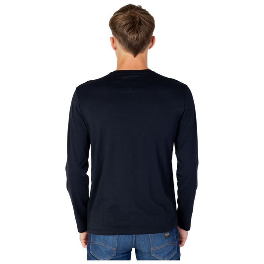 Armani Exchange Blue Cotton T-Shirt