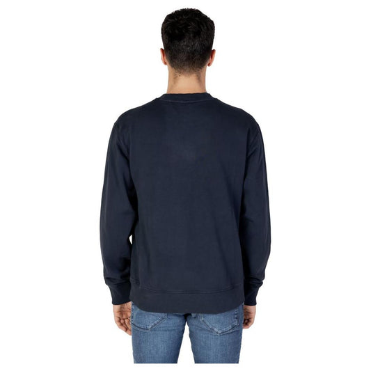 Hugo Boss Blue Cotton Sweater