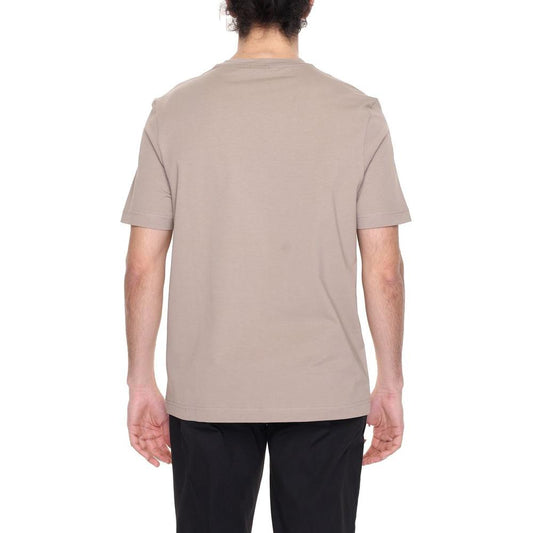 Hugo Boss Brown Cotton T-Shirt