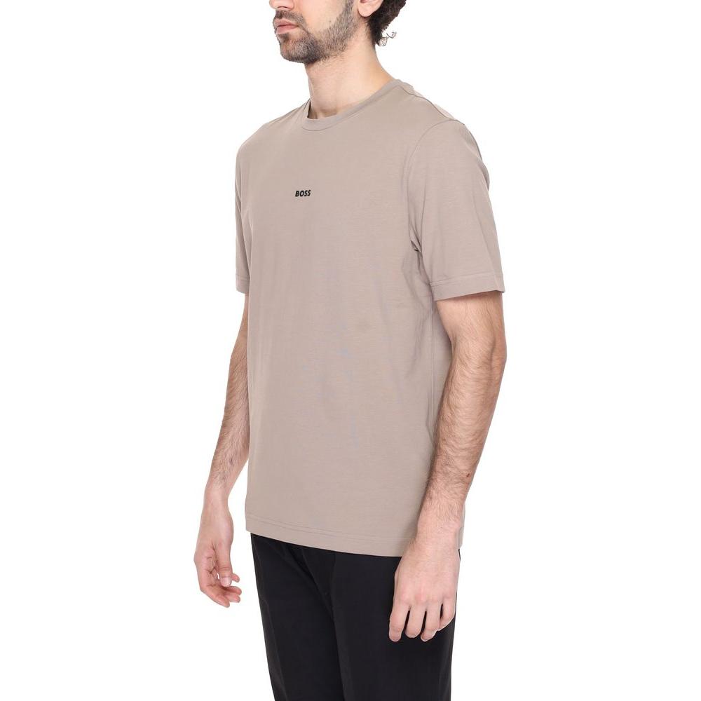 Hugo Boss Brown Cotton T-Shirt Hugo Boss