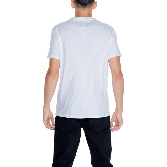 Armani Exchange Black And White Cotton T-Shirt