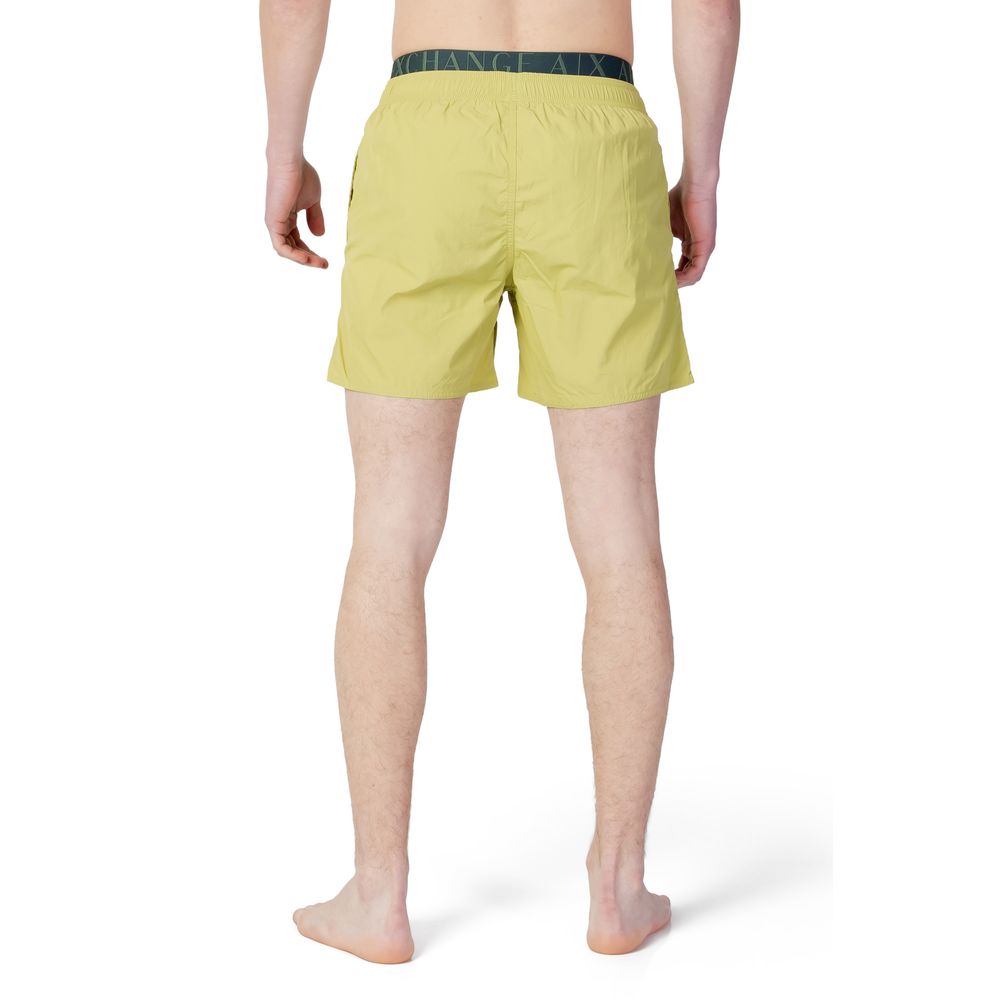 Armani Exchange Green Polyester Swimwear Armani Exchange