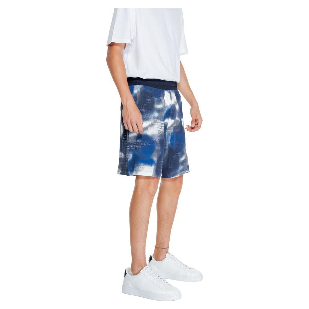 Armani Exchange Blue Cotton Short Armani Exchange