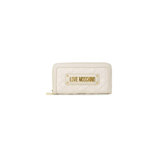 Love Moschino Beige Polyethylene Wallet Love Moschino