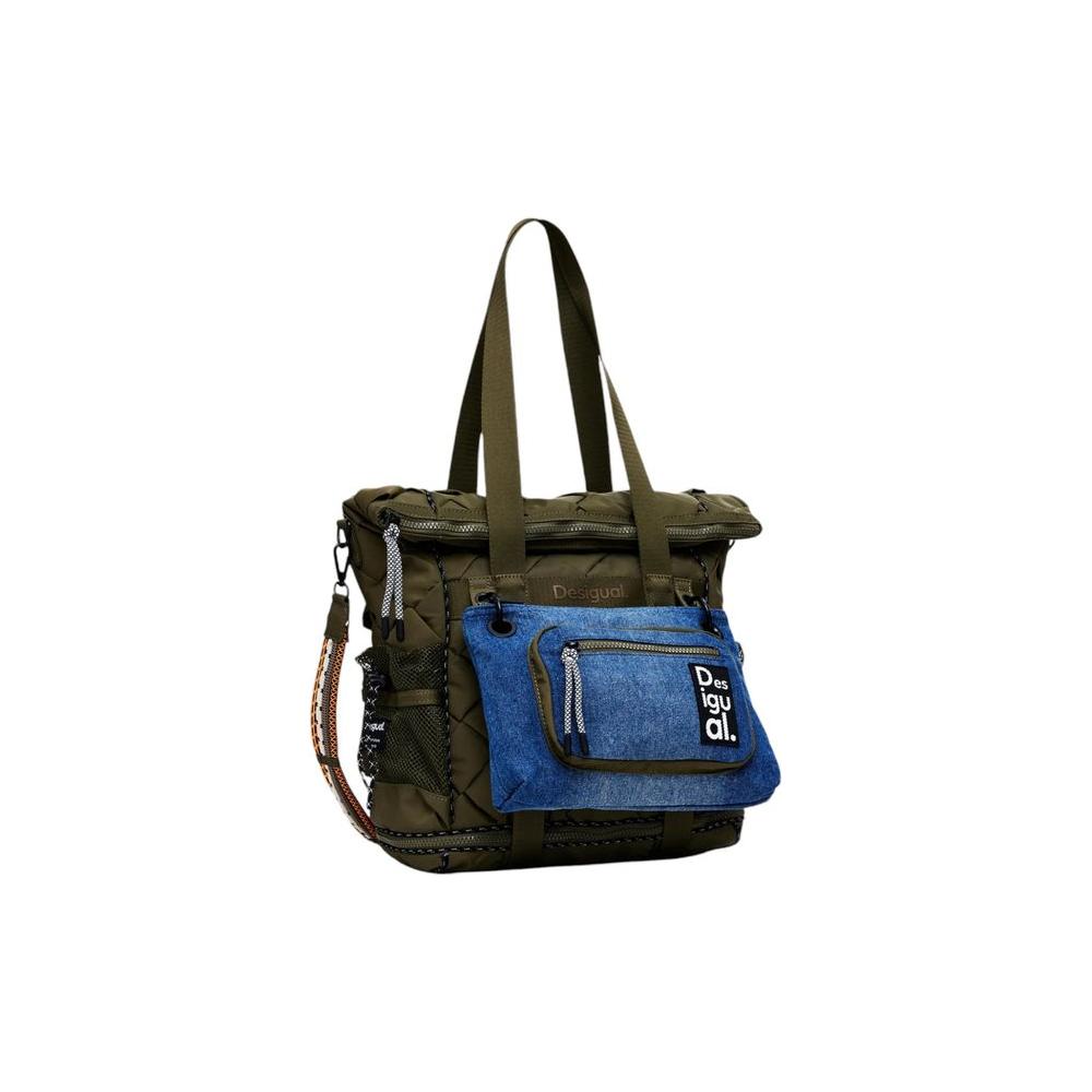 Front view with bag zipped and handles upright.