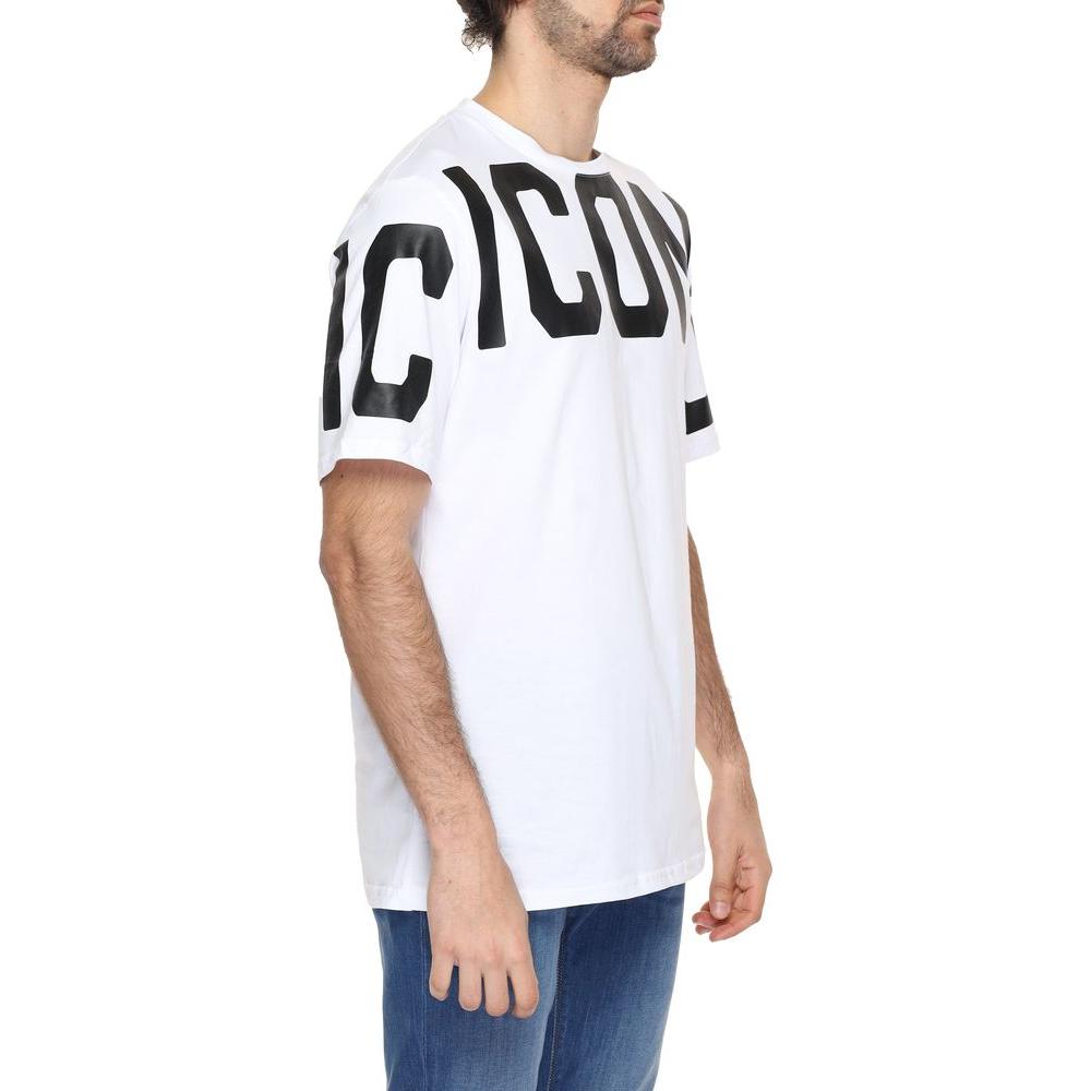 Icon White Cotton T-Shirt Icon