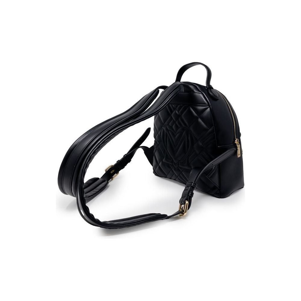 Love Moschino Black Polyethylene Backpack Love Moschino