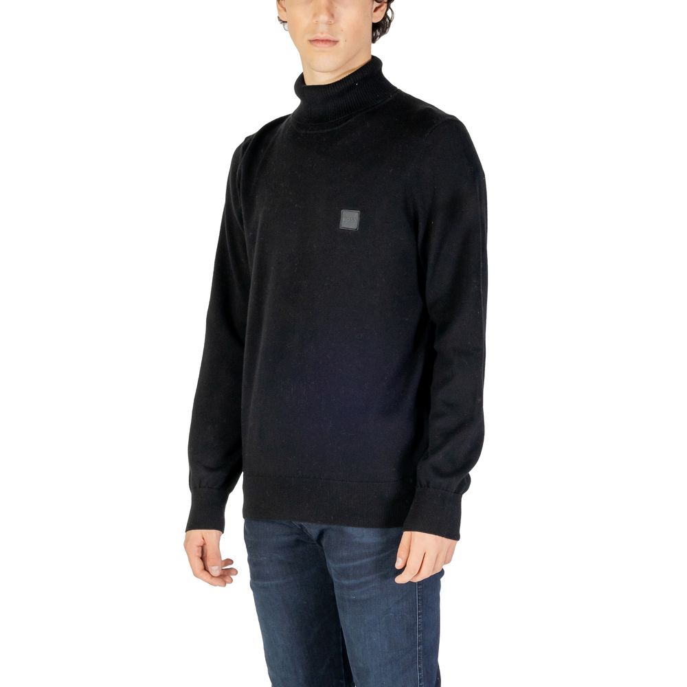 Hugo Boss Black Cotton Sweater Hugo Boss