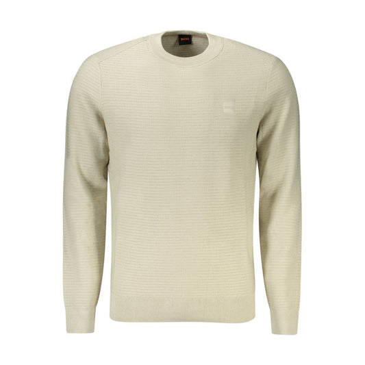 Hugo Boss Beige Cotton Sweater