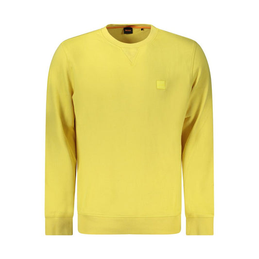 Hugo Boss Yellow Cotton Sweater