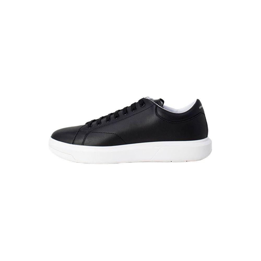 Armani Exchange Black Leather Sneaker Armani Exchange