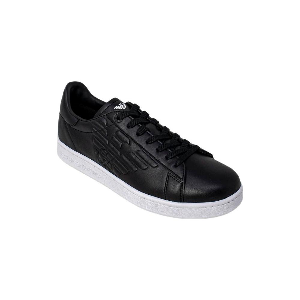 EA7 Emporio Armani Black And White Polyethylene Sneaker EA7 Emporio Armani