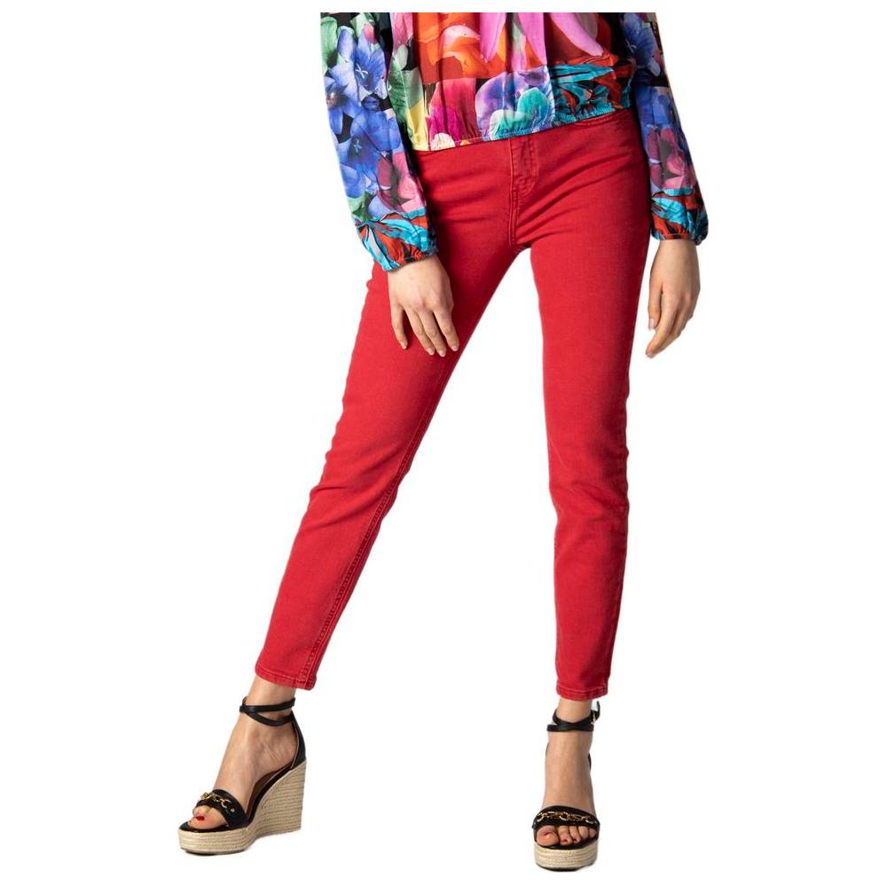 Desigual Red Cotton Jeans & Pant Desigual