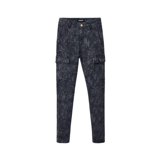 Desigual Black Cotton Jeans & Pant Desigual