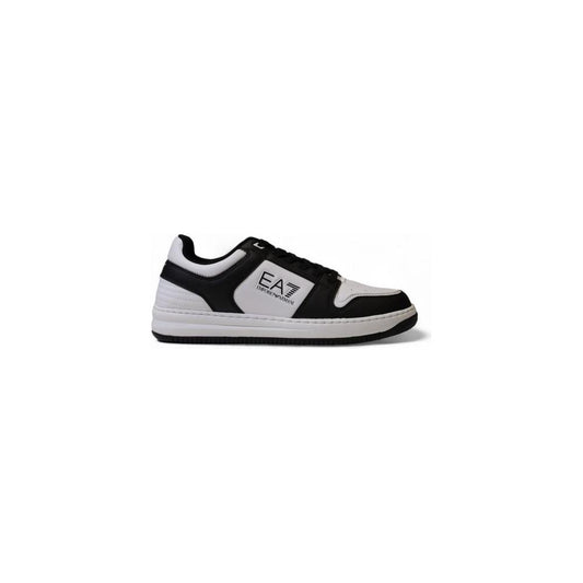 EA7 Emporio Armani Black And White Polyester Sneaker EA7 Emporio Armani