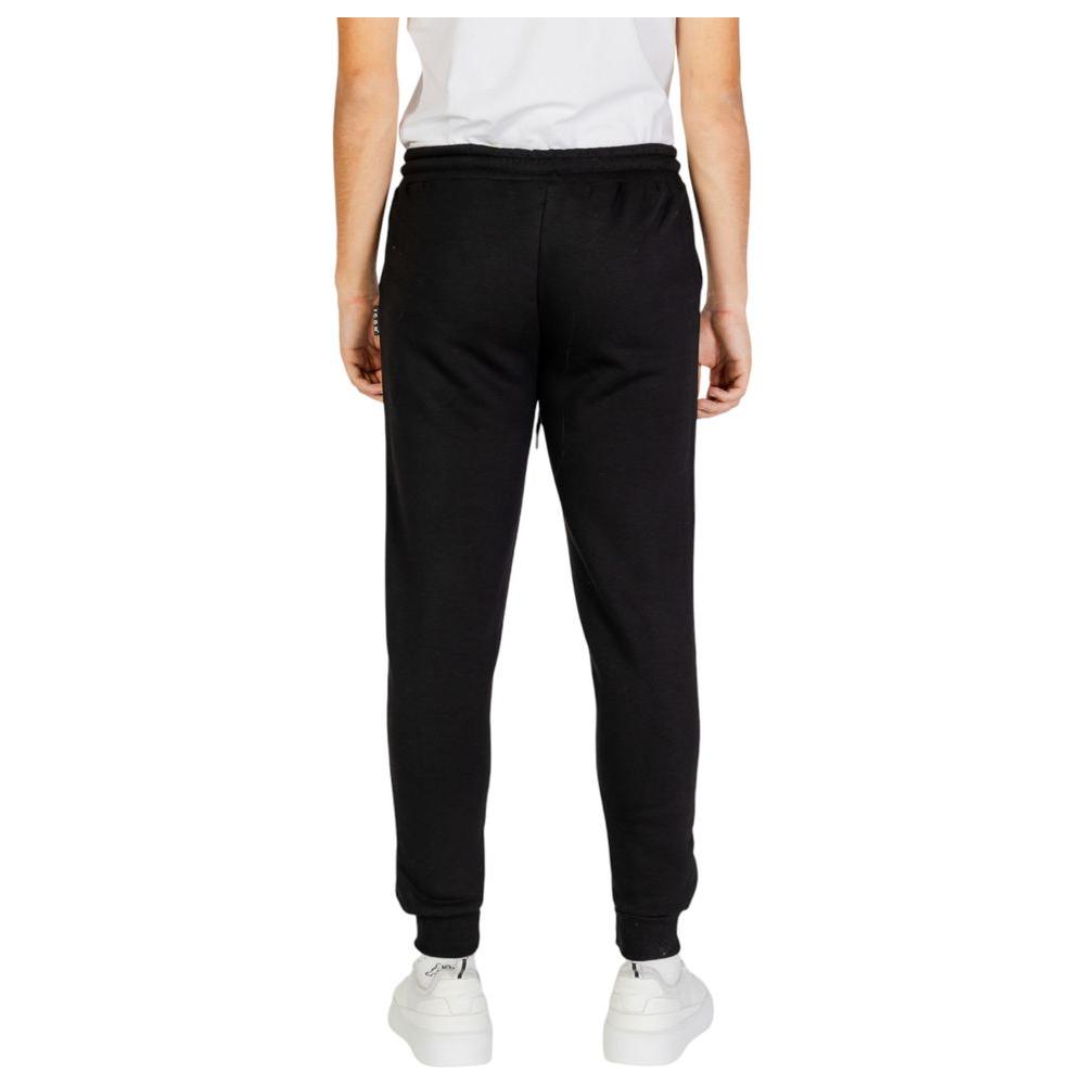 Icon Black And White Cotton Jeans & Pant Icon