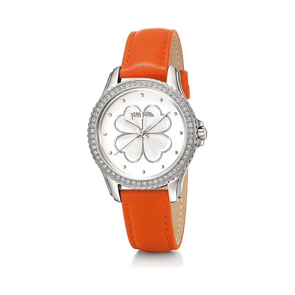 Folli Follie Orange Leather Watch Folli Follie