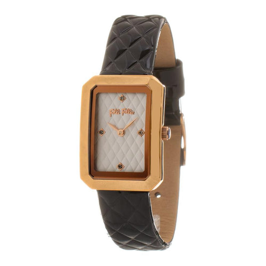 Folli Follie Black Leather Watch Folli Follie