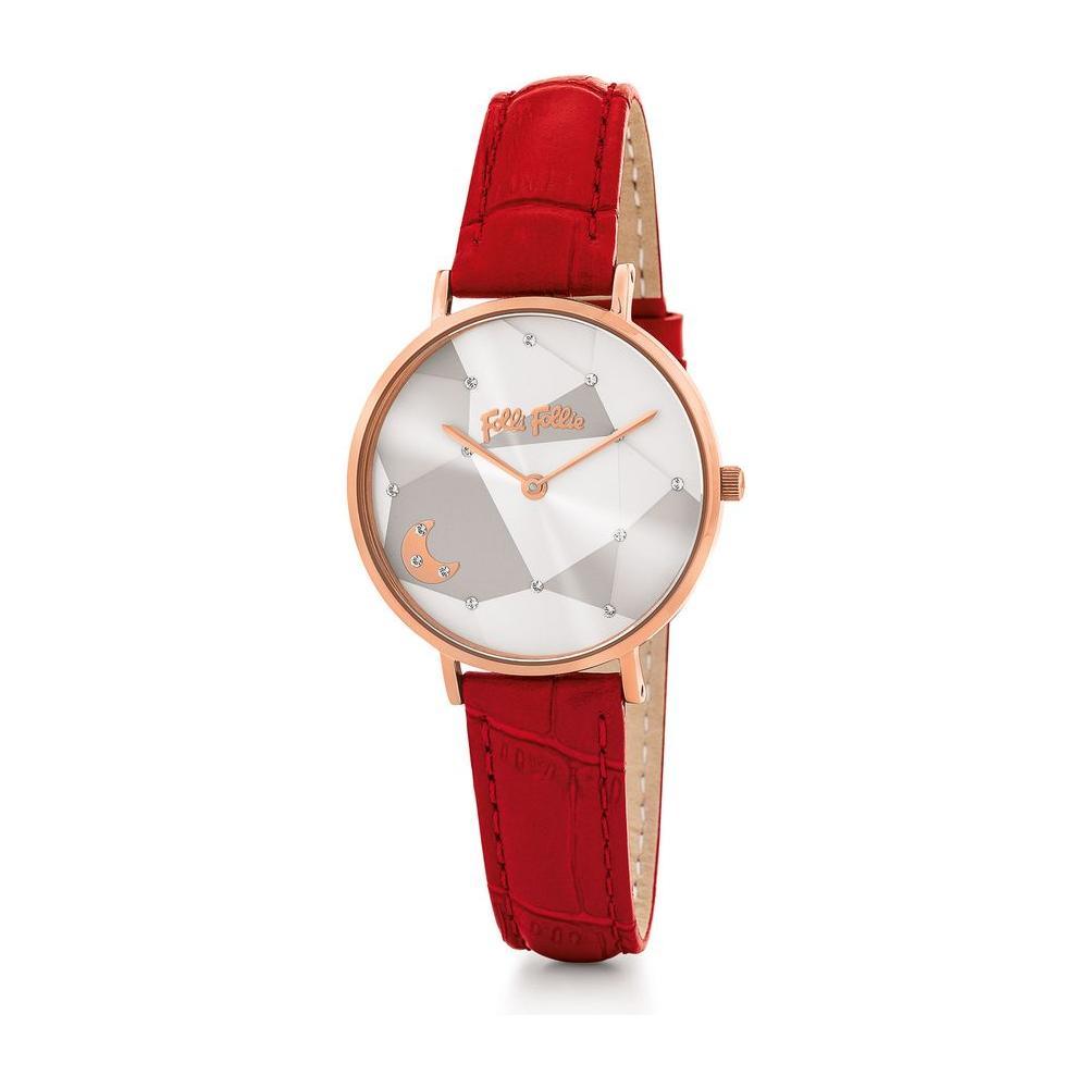 Folli Follie Red Leather Watch Folli Follie